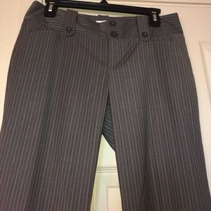 Grey pinstriped slacks / dress pants